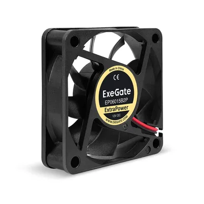 Вентилятор EXEGATE EX295226RUS, 60×60×15 мм, 12 В, 5000 об/мин, 2-pin
