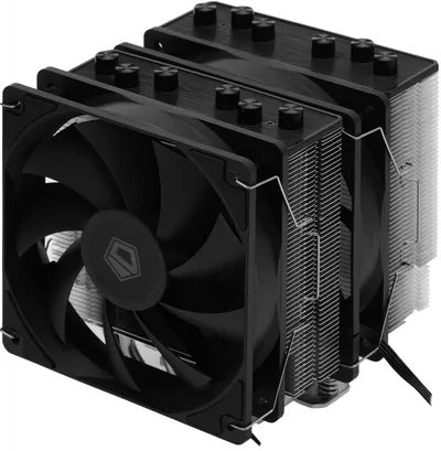 Кулер для процессора ID-COOLING SE-206-XT LGA1700/1200/115X/AM5/AM4 (8шт/кор, TDP 250W, PWM, черный, 6 тепл.трубок + медная база, 2 x FAN 120mm) RET