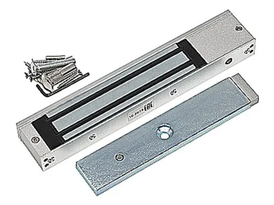 Замок электромагнитный AccordTec ML-295AL с герконом, 280 кг, 12V/24V DC