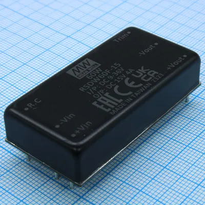 Преобразователь DC/DC Mean Well RSDW60F-15, 60Вт, 9…36В вход, 15В/4А