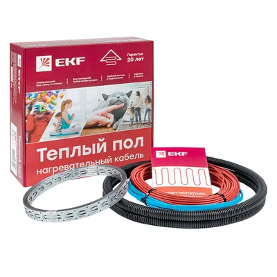 Комплект теплый пол EKF nk-600, 600Вт, 43м, 4кв.м