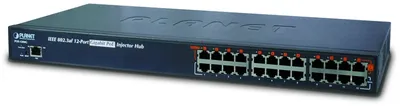 PoE-инжектор Planet POE-1200G, 12 портов, 802.3at, Gigabit, 200 Вт