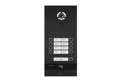 Вызывная панель BAS-IP BI-08FBI BLACK, 8 абонентов, IP