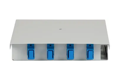 Кросс оптический SNR-ODF-4RE-SC-P, настенный, 4 порта SC, IP20