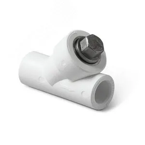 Фильтр сетчатый PRO AQUA PA440014, PP-R, косой, Ду 40, сварной, белый