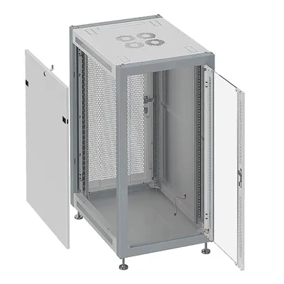 Шкаф SYSMATRIX SL 6622.713, 19", 22U, 600x600x1100 мм, дверь стеклянная