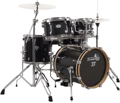 Ударная установка TAMBURO T5NCR22BSSK, 5 барабанов, бочка 22", томы 10-12-16, малый 14", Black Sparkle