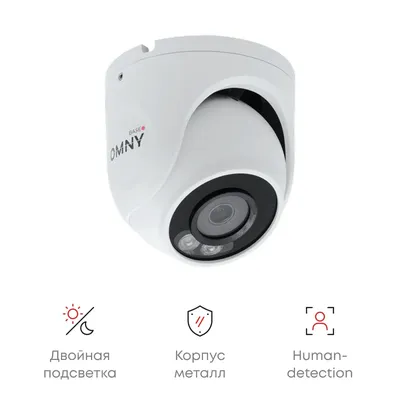 Камера OMNY BASE miniDome5E-WDS-SDL 28, купольная сетевая, 5 Мп, 2.8 мм, IP67