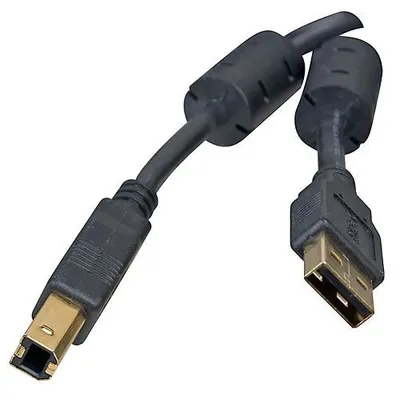 Кабель 5bites UC5010-018A, USB 2.0 A (male) — B (male), 1,8 м, черный