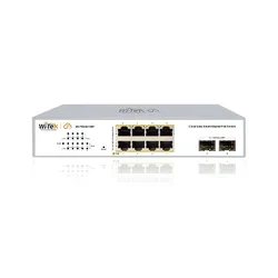 Коммутатор Wi-Tek WI-PCES310GF v2, Easy Smart, 8×GE PoE + 2×SFP, 120 Вт
