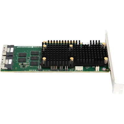 Контроллер/ MegaRAID 9660-16i SGL (05-50107-00 / 03-50107-00002), PCIe 4.0 x8, LP, 24G SAS/SATA/NVMe, RAID 0,1,5,6,10,50,60, 16port(2x8 SFF-8654), 4GB Cache, SAS4116 ROC