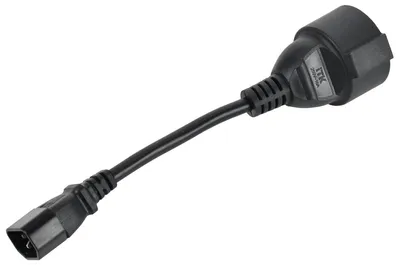 Адаптер PDU ITK PC-C14D-10CM, C14-Schuko, 10А