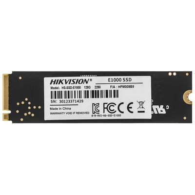 SSD Hikvision HS-SSD-E1000/128G, M.2 2280, 128ГБ, NVMe, PCIe 3.0 x4