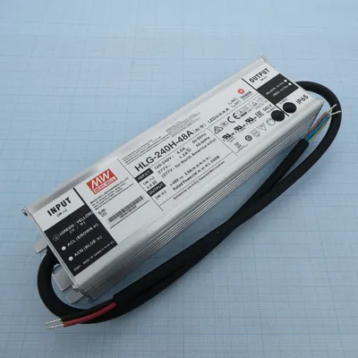 Источник питания AC-DC Mean Well HLG-240H-48A, 240Вт, IP65, 48В/5А, ККМ