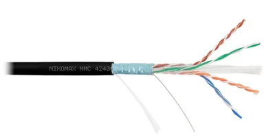 Кабель NIKOMAX NMC 4240C-BK, F/UTP Cat.6, 305м, черный