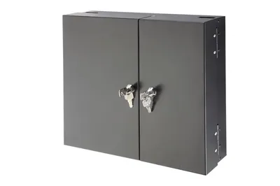 Патч-панель оптическая Eurolan 48C-03-00BL, Q-SLOT, настенная, 3 слота, чёрный