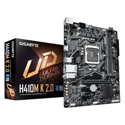 Материнская плата Gigabyte H410M K 2.0, LGA1200, 2×DDR4-2933, Micro ATX