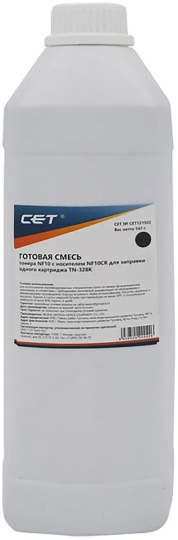 Тонер CET CET121502 для Konica Minolta bizhub, черный, 486 г, бутылка