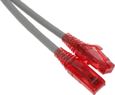 Патч-корд Hyperline PC-LPM-UTP-RJ45-RJ45-C5e-2M-LSZH-GY, U/UTP Cat.5e, 2 м