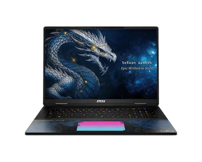 Ноутбук MSI 9S7-1824D6-1251, 18", IPS, 3840x2400, 240Гц, Core Ultra 9 290HX, 96ГБ, 4ТБ SSD, RTX 5090, Win 11 Home