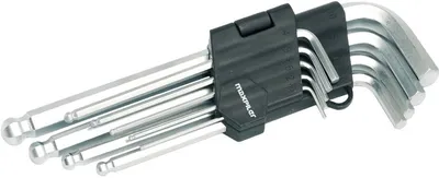 Набор ключей шестигранных MaxPiler MXT-9-SET, 9 предметов, HEX с шаром