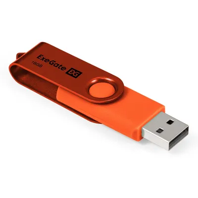 USB-флеш накопитель ExeGate Jet EX302043RUS, 16 ГБ, USB 2.0, 480 Мбит/с, пластик/металл