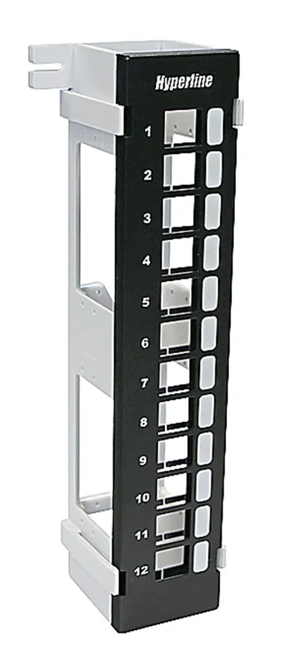 Патч-панель Hyperline PPWBL-12, настенная, 12 портов, Keystone Jack