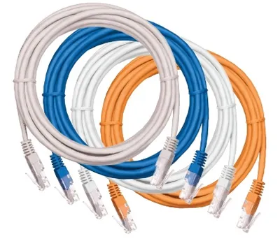 Патч-корд NETLAN EC-PC4UD55B-BC-PVC-005-WT-10, Cat.5e, U/UTP, 0,5м, белый, 10шт