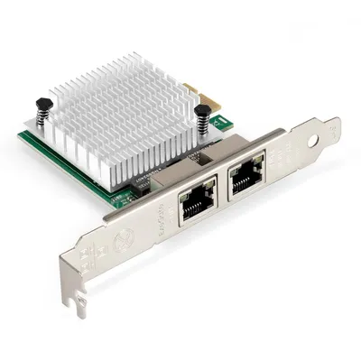 Сетевой адаптер ExeGate EXE-562 (EX296210RUS), PCIe x1, 2xRJ45 1 Гбит/с, RTL8111F