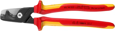 Кабелерез Knipex StepCut XL VDE KN-9518225SB, 23 мм, 225 мм