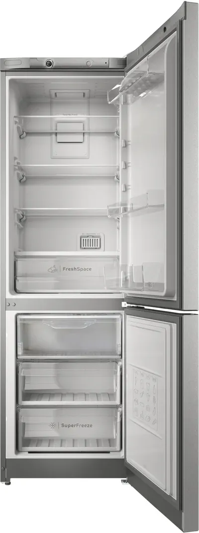 Холодильник Indesit ITS 4180 XB, двухкамерный, 220+78 л, No Frost