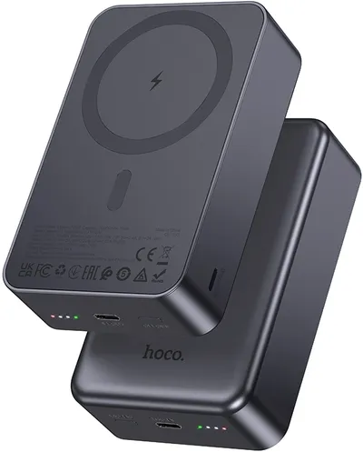 Мобильный аккумулятор Hoco J160 20000mAh 10W 3A беспров.зар. серый (64103)