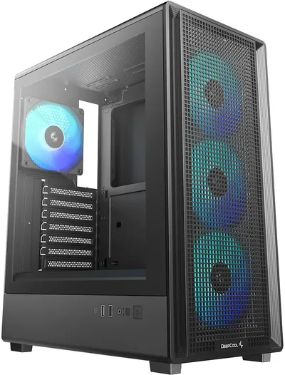 Корпус Deepcool CC550 4F, Midi-Tower, ATX, 4x120 мм ARGB, TG
