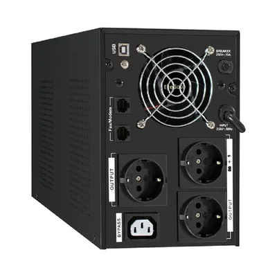 ИБП EXEGATE ExeGate SineTower SN-2000.LCD.AVR.3SH.1C13.RJ.USB, 2000 В·А/1600 Вт, чистая синусоида