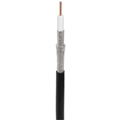 Кабель коаксиальный NETLAN EC-C2-21123B-BK-3, RG-11, 75 Ом, 305 м, черный
