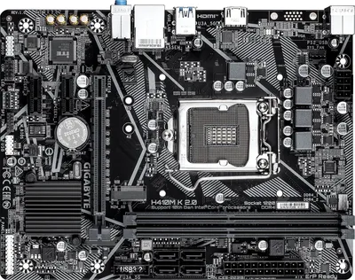 Материнская плата Gigabyte H410M K 2.0, LGA 1200, DDR4, mATX