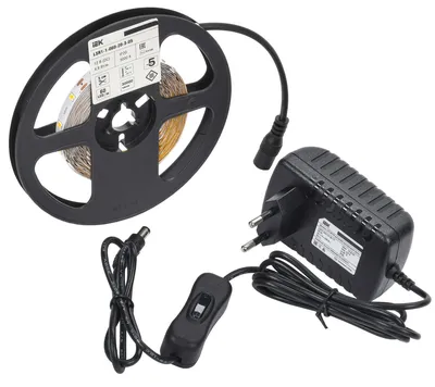 Комплект светодиодной ленты IEK LSR1-1-060-20-1-05-S1, 12 В, 4,8 Вт/м, 3000К, IP20