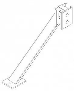 Упор PERCo MB-16.9, для стоек ограждения