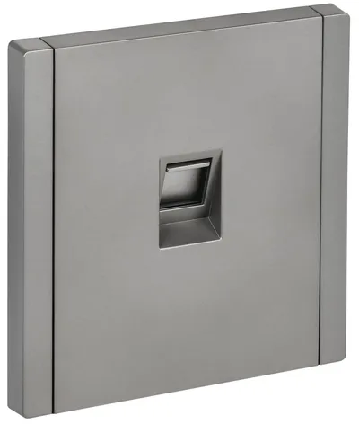 Розетка IEK FORTE&PIANO FP-K10-1-K46, RJ45 кат.5E, скрытая, сталь