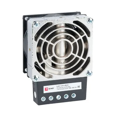 Обогреватель на DIN-рейку EKF PROxima heater-vent-q-150-20, с вентилятором, 150Вт, 230В, IP20