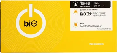 Картридж Bion BCR-TK-3170 для Kyocera, черный, 15500 стр., с чипом