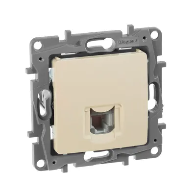 Розетка телефонная IEK 672340, RJ-11, Cat.3, скрытый монтаж, ETIKA