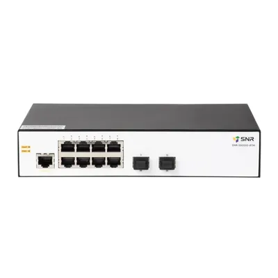 Коммутатор SNR-S5010G-8TM, управляемый L2, 8×1GbE, 2×2.5G SFP, 220 В