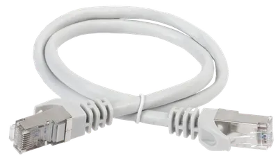 Патч-корд ITK PC01-C6ASL-15M, кат. 6А S/FTP LSZH, 15м, серый