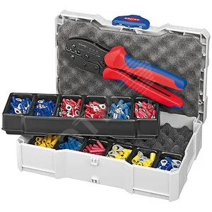Набор контактных гильз Knipex KN-979021, 300 шт, с пресс-клещами PRECIFORCE, систейнер