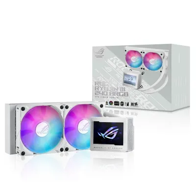 Жидкостная система охлаждения ASUS 90RC00K2-M0UAY0, 240мм, ARGB, белый