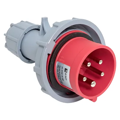 Вилка переносная EKF ps-0152-16-380, 3P+PE+N, 16А, 380В, IP67