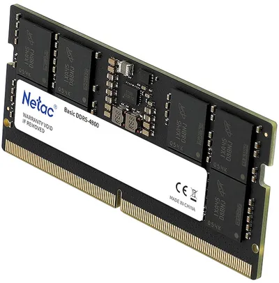 Память NETAC NTBSD5N48SP-08, DDR5 SO-DIMM, 8ГБ, 4800МГц, CL40