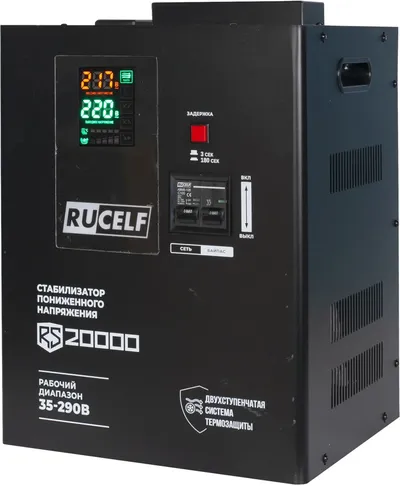 Стабилизатор напряжения RUCELF RS-20000, релейный, 17.6 кВт, 220 В