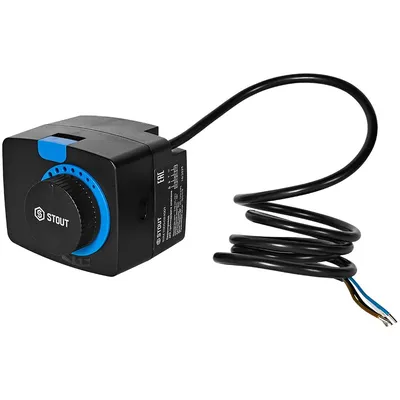 Сервопривод STOUT SVM-1005-024001, 24 В, 0(2)-10 В, 6 Н·м, 60/120 с